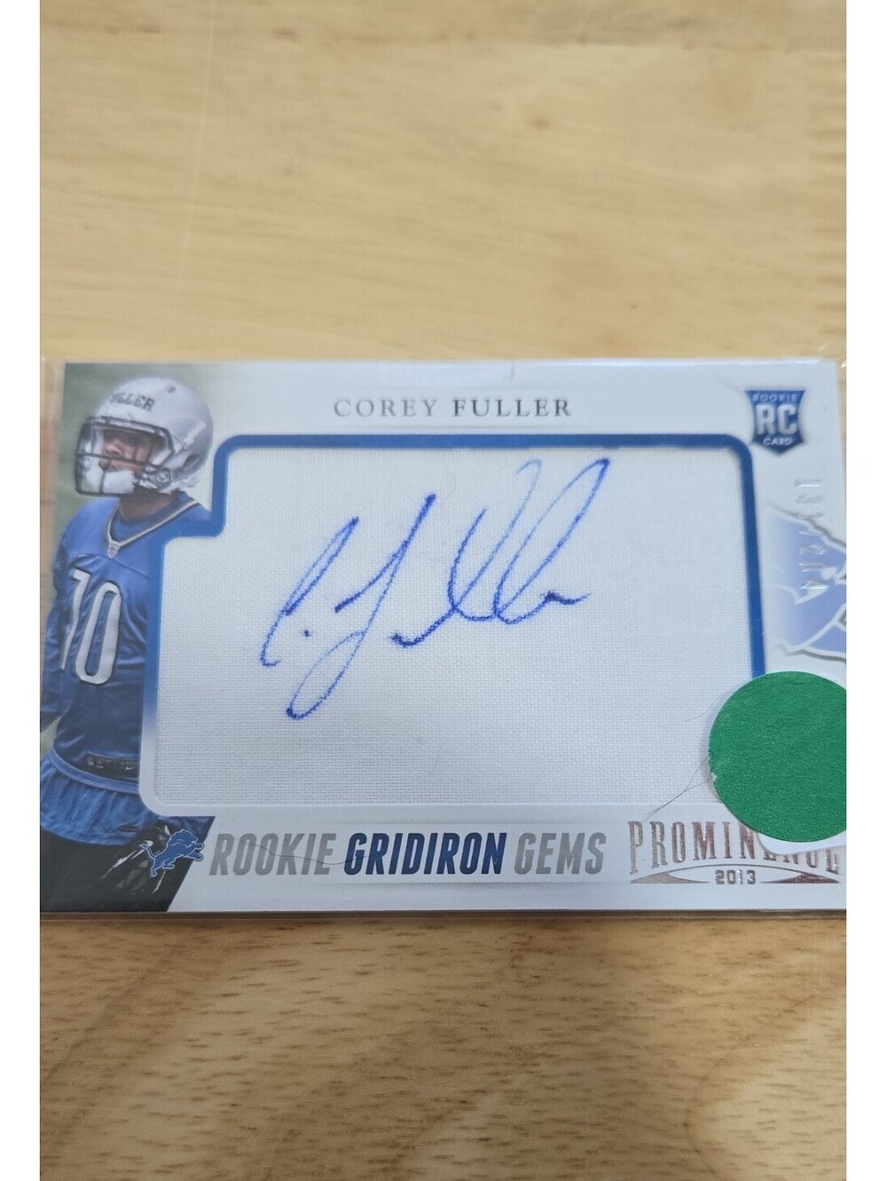 2013 Panini Prominence - Corey Fuller #119 Rookie Gridiron Gems Signatures /204